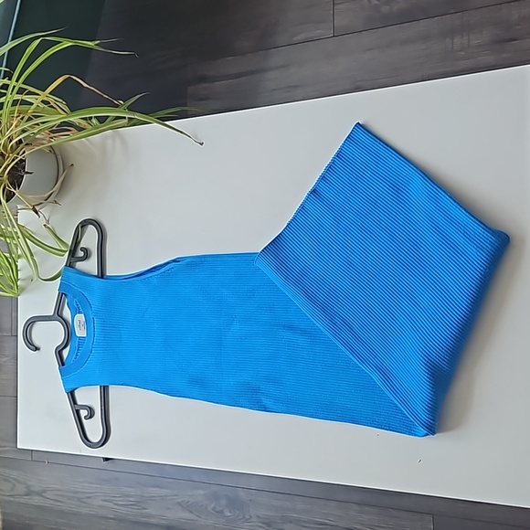 Aritzia Wilfred MOONSTRUCK DRESS Knit Dress in Moon Blue - XS - Picture 1 of 5